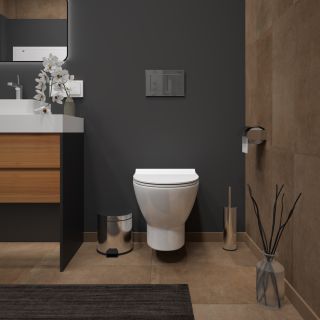 Унитаз подвесной Maretti Ritta безободковый с микролифтом, RI10PBM53-844, белый